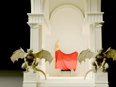 Greek God of War Shrine Wall Lamp Printable Sculptural Light 3D print model