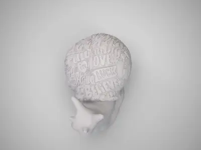 Snail in love 3D print model