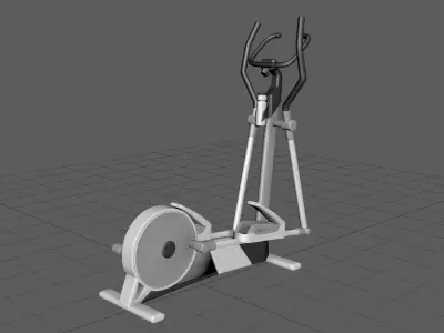 Fitness Cross Trainer Elliptical Low-poly 3D model