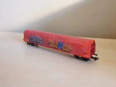 Pre supported H0 1-87 scale Rins 655 freight car 3D print model