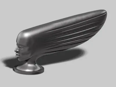 Modern female Abstract sculpture 3d print model 145 3D print model