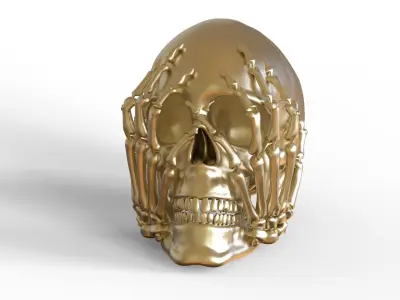 Scary Skull 3D print model