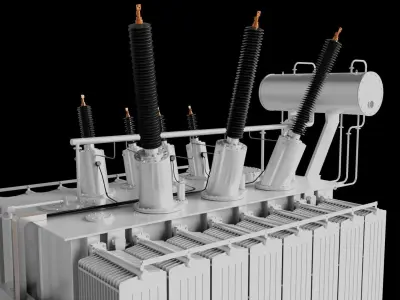 Electrical Transformer 3D model 3D model