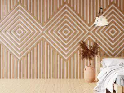 Wall wood seamless set2 V04 3D model