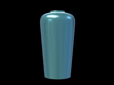 Modern Metallic Vase  3D model