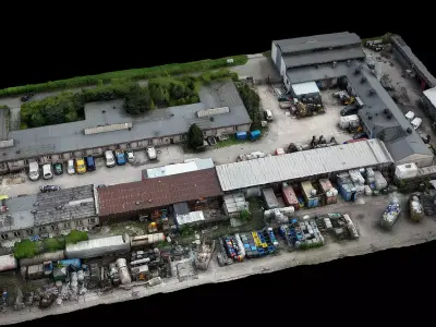 terrain buildings construction-site dronescan 3D model