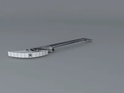 Standard issue military guitar Free 3D model