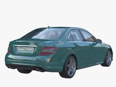 Sedan mercedes-benz c class 3D model