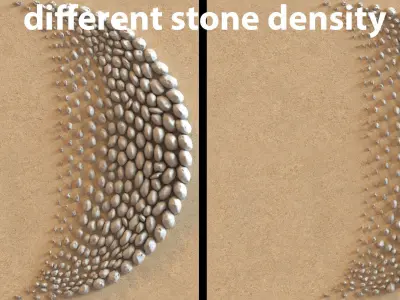 7 sci-fi stone assets 3D model