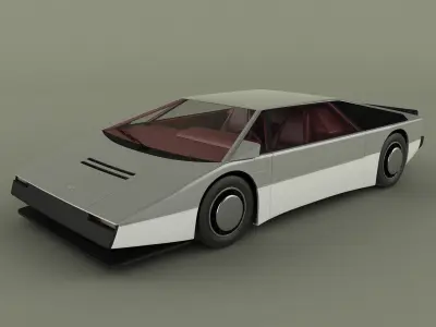 Aston Martin Bulldog Concept 3D model