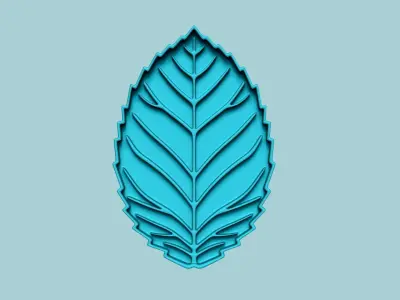 Cookie Cutter Biscuit Mold 02 - Rose Leaf 3D print model