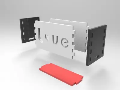 Flower Box For Laser Cut  Free 3D print model