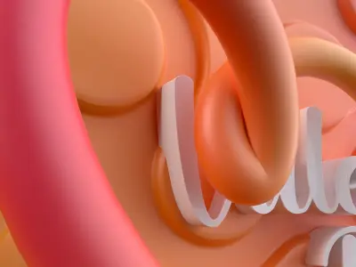 Valentines day 3D model Low-poly 3D model