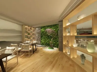 Restaurant - Dining Hall 3D model