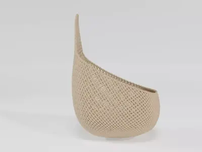 WICKER BASKET20 3D model