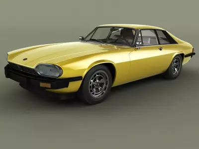 Jaguar XJ-S coupe 3D model