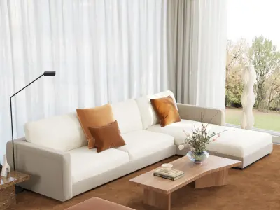 Parisian interior scene 3D model 3D model