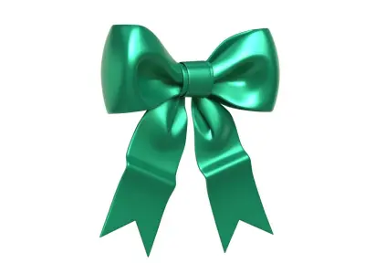 Christmas Bow Ribbon 32 Low-poly 3D model
