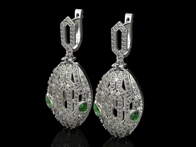 Serpents Bvlgari earrings 138  3D print model