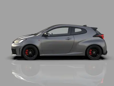 Toyota GR Yaris 2024 HQ interior 3D model