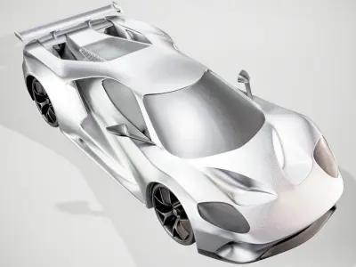 Current Sports Car 3D model