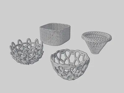 Basket modeling 3D model