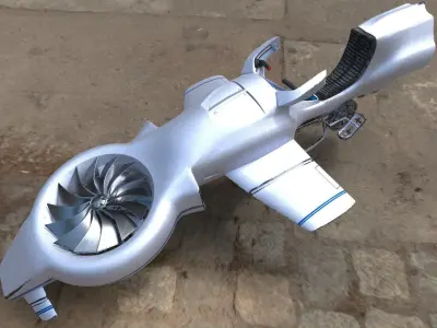 Hover bike 3D model