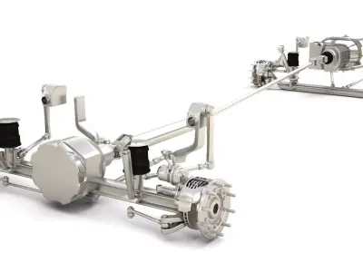 Truck Undercarriage 3D model