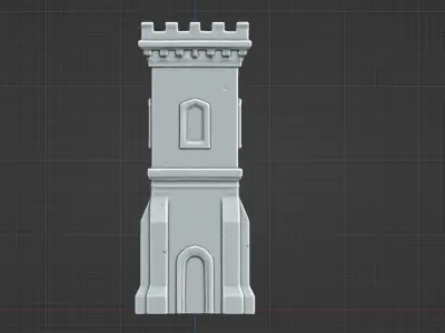 Medieval Watchtower Low-poly 3D model order