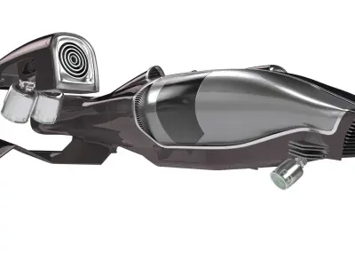 future transport ship 3D model