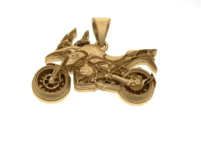 SOLID MOTOCYCLE BMW GS1200 PENDANT 3D HIGH RELIEF MODEL 3D print model