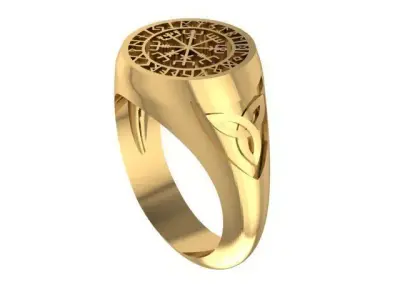 Viking men ring stl 3D model