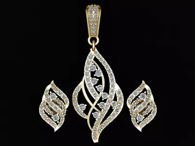 DIAMOND SPIRAL LOCKET SET 3D PRINTABLE MODEL 3D print model