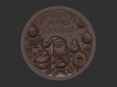 my firstchristmas decor  3D print model