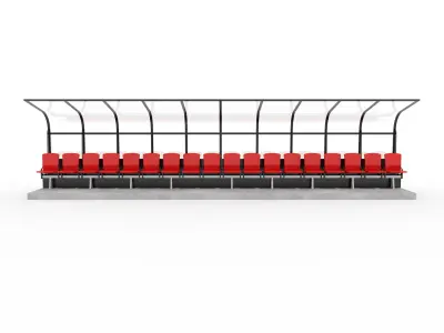 Soccer Bench 12 3D model
