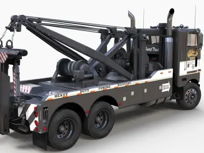 Peterbilt 362 Heavy Wrecker Low-poly 3D model