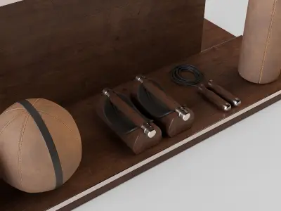 PENT Luxury Fitness Set - Gym Equipment 3D Model Collection 3D model