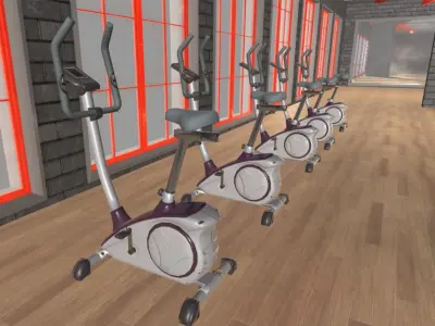 Stationary bicycle 3D model buy
