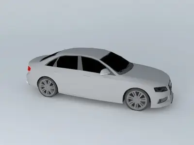 Modified Audi A4 Free 3D model