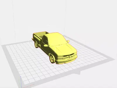 1995 Chevy K1500 With Step-side Bed 3D print model