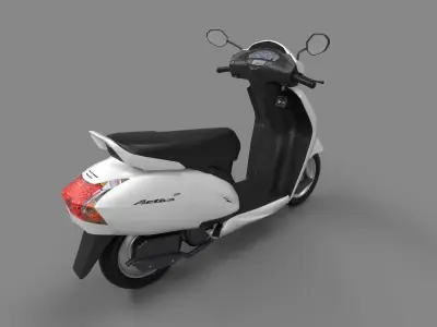 Honda Activa Low-poly 3D model