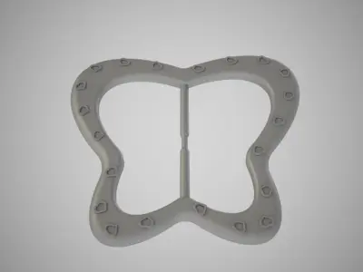 Butterfly Buckle 3D print model