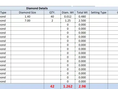 Diamond Earrings  3D print model