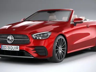 Mercedes E-Class Cabriolet AMG Line 2021 3D model