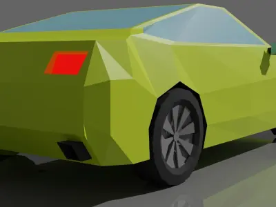 Low Poly Car Low-poly 3D model