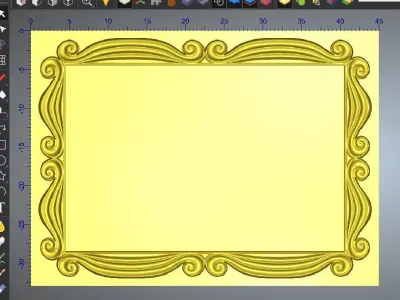 SWIRL - PICTURE or MIRROR FRAME 3D print model