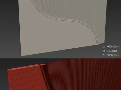 Decorative V18 Wall Panels 3D model