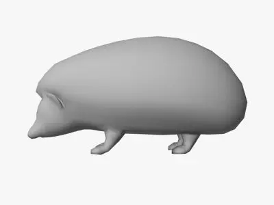 Low Poly Hedgehog Low-poly 3D model
