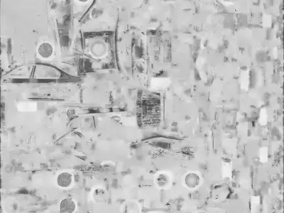 Scorched Luxury Sedan 3D Model Urban Wreckage Prop Low-poly 3D model