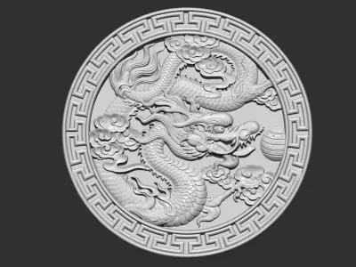 Dragon 3D print model get
